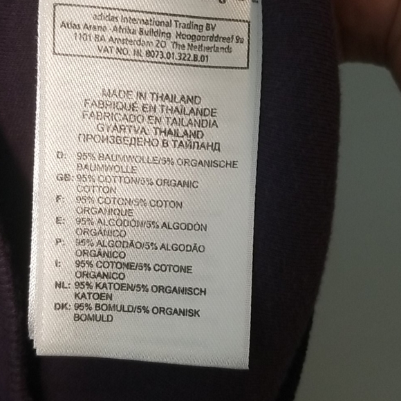 Adidas purple short sleeve shirt size medium - Picture 5 of 5